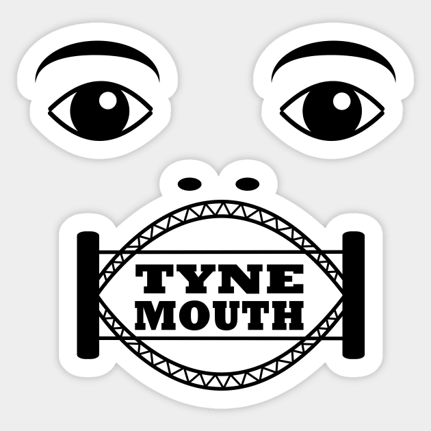 Tyne Mouth Sticker by TyneDesigns